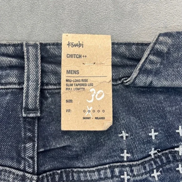 NWT Ksubi Chitch Blue Kolla Men's‎ Denim Jeans Size 30 Slim Fit